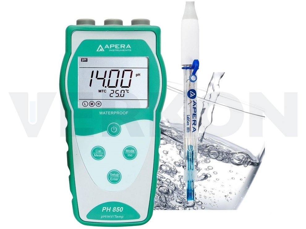 pH metr přenosný Apera pH 850 a pH 8500 pro analýzu vody