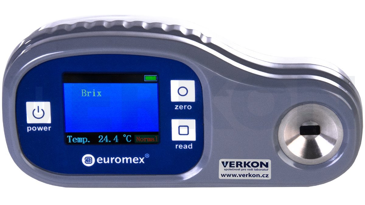 Refraktometr digitální Euromex pro stanovení cukernatosti